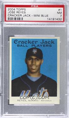 2004 Topps Cracker Jack - [Base] - Mini Blue #1 - SP - Jose Reyes [PSA 7 NM]