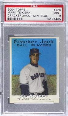 2004 Topps Cracker Jack - [Base] - Mini Blue #126 - SP - Mark Teixeira [PSA 9 MINT]