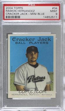 2004 Topps Cracker Jack - [Base] - Mini Blue #34 - Ramon Hernandez [PSA 9 MINT]