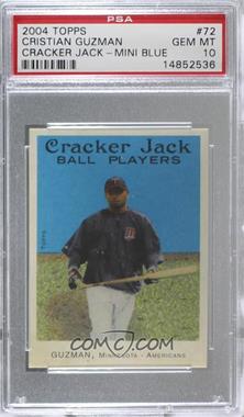 2004 Topps Cracker Jack - [Base] - Mini Blue #72 - Cristian Guzman [PSA 10 GEM MT]