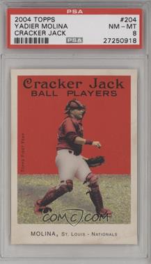 2004 Topps Cracker Jack - [Base] #204 - Yadier Molina [PSA 8 NM‑MT]