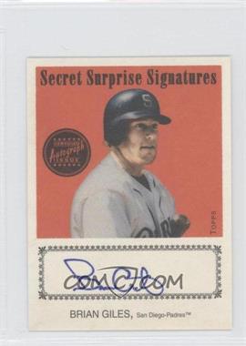 2004 Topps Cracker Jack - Secret Surprise Signatures #CJA-BG - Brian Giles