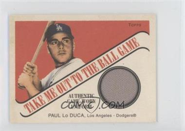 2004 Topps Cracker Jack - Take Me Out to the Ballgame Relics #TB-PL - Paul Lo Duca