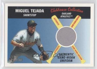 2004 Topps Heritage - Clubhouse Collection Relics #CCR-MT - Miguel Tejada