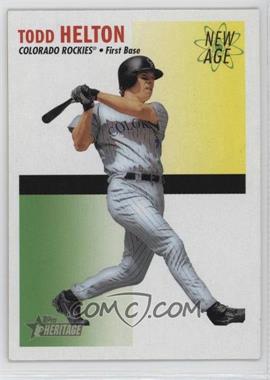 2004 Topps Heritage - New Age Performers #NAP12 - Todd Helton