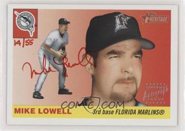 2004 Topps Heritage - Real One Autographs - Red Ink #RO-ML - Mike Lowell /55