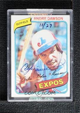 2004 Topps Originals Signature Edition - Buyback Autographs #AD80 - Andre Dawson (1980 Topps) /27 [Buyback]