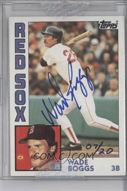 2004 Topps Originals Signature Edition - Buyback Autographs #WB84 - Wade Boggs (1984) /20