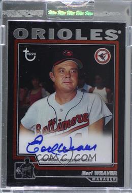 2004 Topps Retired Signature Edition - Autographs #TA-EW - Earl Weaver [Uncirculated]