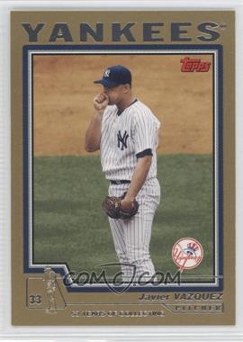 2004 Topps Traded and Rookies - [Base] - Gold #T35 - Javier Vazquez /2004