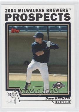 2004 Topps Traded and Rookies - [Base] #T103 - Dave Krynzel