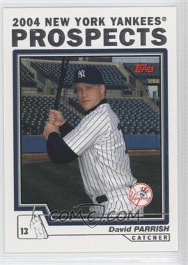 2004 Topps Traded and Rookies - [Base] #T109 - David Parrish