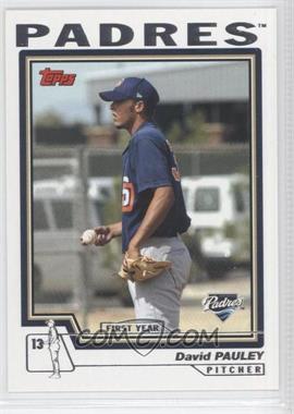 2004 Topps Traded and Rookies - [Base] #T208 - David Pauley