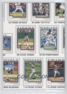 2004 Topps Traded and Rookies - Checklist Puzzle #15.2 - Checklist (Red Back)