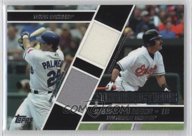 2004 Topps Traded and Rookies - Transactions Dual Relics #DTT-RP - Rafael Palmeiro