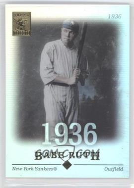 2004 Topps Tribute Hall of Fame - [Base] #3 - Babe Ruth