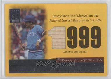 2004 Topps Tribute Hall of Fame - Tribute Relic - Gold #TR-GBB - George Brett /25