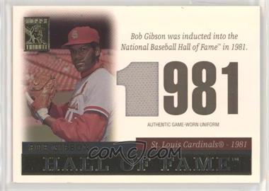 2004 Topps Tribute Hall of Fame - Tribute Relic #TR-BG - Bob Gibson