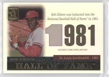 2004 Topps Tribute Hall of Fame - Tribute Relic #TR-BG - Bob Gibson