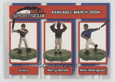 2004 Topps WixKids MLB SportsClix - [Base] #_SBR - Ichiro Suzuki, Barry Bonds, Alex Rodriguez