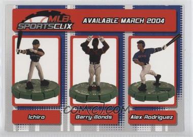 2004 Topps WixKids MLB SportsClix - [Base] #_SBR - Ichiro Suzuki, Barry Bonds, Alex Rodriguez