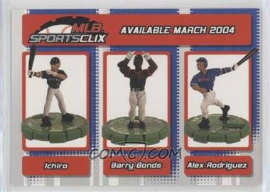 2004 Topps WixKids MLB SportsClix - [Base] #_SBR - Ichiro Suzuki, Barry Bonds, Alex Rodriguez