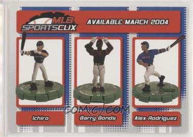 2004 Topps WixKids MLB SportsClix - [Base] #_SBR - Ichiro Suzuki, Barry Bonds, Alex Rodriguez