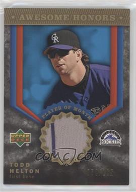 2004 Upper Deck - Awesome Honors - Gold Jerseys #AH-TH - Todd Helton /165