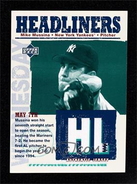 2004 Upper Deck - Headliners Jerseys #HL-MU - Mike Mussina