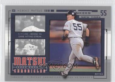 2004 Upper Deck - Matsui 2003 Rookie Chronicles #HM45 - Hideki Matsui