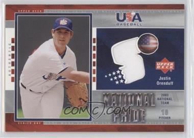 2004 Upper Deck - National Pride Series 1 - Jerseys #USA1 - Justin Orenduff