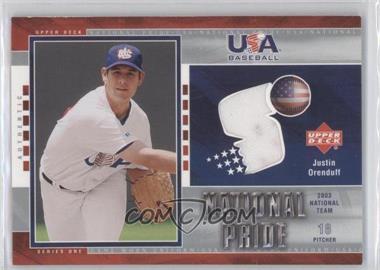 2004 Upper Deck - National Pride Series 1 - Jerseys #USA1 - Justin Orenduff