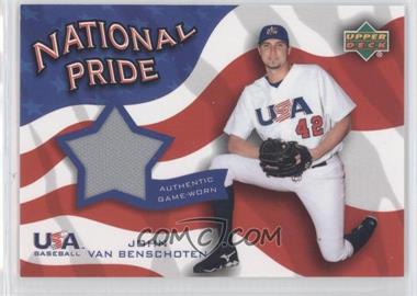 2004 Upper Deck - National Pride Series 2 - Pants #NPP-JB - John Van Benschoten