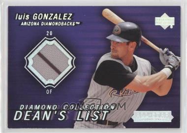 2004 Upper Deck Diamond Collection All-Star Lineup - Dean's List Jerseys #DL-LG - Luis Gonzalez