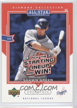 2004 Upper Deck Diamond Collection All-Star Lineup - Pick the Starting Lineups and Win! - Scratched #AS-SG - Shawn Green