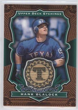 2004 Upper Deck Etchings - Baseball Etching Bats - Green #BE-HB - Hank Blalock /50