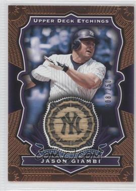 2004 Upper Deck Etchings - Baseball Etching Bats - Purple #BE-JG - Jason Giambi /250