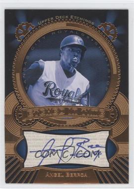 2004 Upper Deck Etchings - Etched in Time Autographs - Blue Ink #ET-AB - Angel Berroa /150