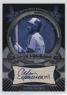 2004 Upper Deck Etchings - Etched in Time Autographs - Blue Ink #ET-AD - Andre Dawson /250