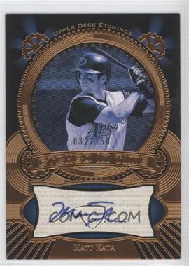 2004 Upper Deck Etchings - Etched in Time Autographs - Blue Ink #ET-MK - Matt Kata /150