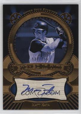 2004 Upper Deck Etchings - Etched in Time Autographs - Blue Ink #ET-MK - Matt Kata /150