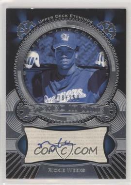 2004 Upper Deck Etchings - Etched in Time Autographs - Blue Ink #ET-WK - Rickie Weeks /250 [EX to NM]