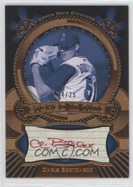 2004 Upper Deck Etchings - Etched in Time Autographs - Red Ink #ET-CB - Chris Bootcheck /25