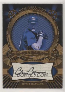 2004 Upper Deck Etchings - Etched in Time Autographs #ET-CA - Chris Capuano /375