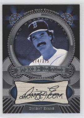 2004 Upper Deck Etchings - Etched in Time Autographs #ET-DE - Dwight Evans /375