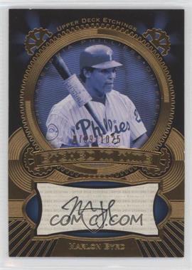 2004 Upper Deck Etchings - Etched in Time Autographs #ET-MB - Marlon Byrd /1025