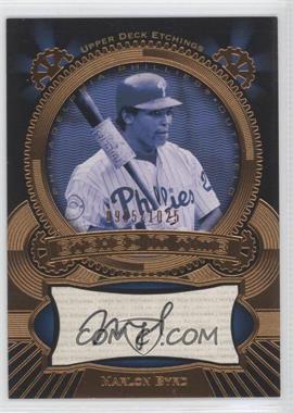 2004 Upper Deck Etchings - Etched in Time Autographs #ET-MB - Marlon Byrd /1025