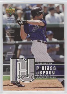 2004 Upper Deck R-Class - Jerseys #TH - Todd Helton