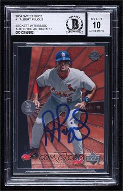 2004 Upper Deck Sweet Spot - [Base] #1 - Albert Pujols [BAS BGS Authentic]