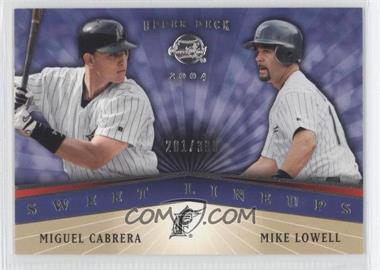 2004 Upper Deck Sweet Spot - [Base] #216 - Sweet Lineups - Miguel Cabrera, Mike Lowell /399